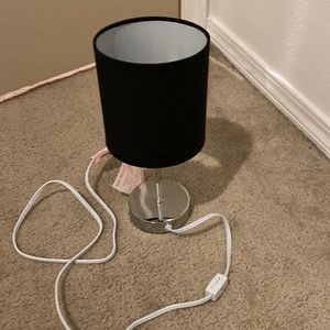 Black bedside lamp